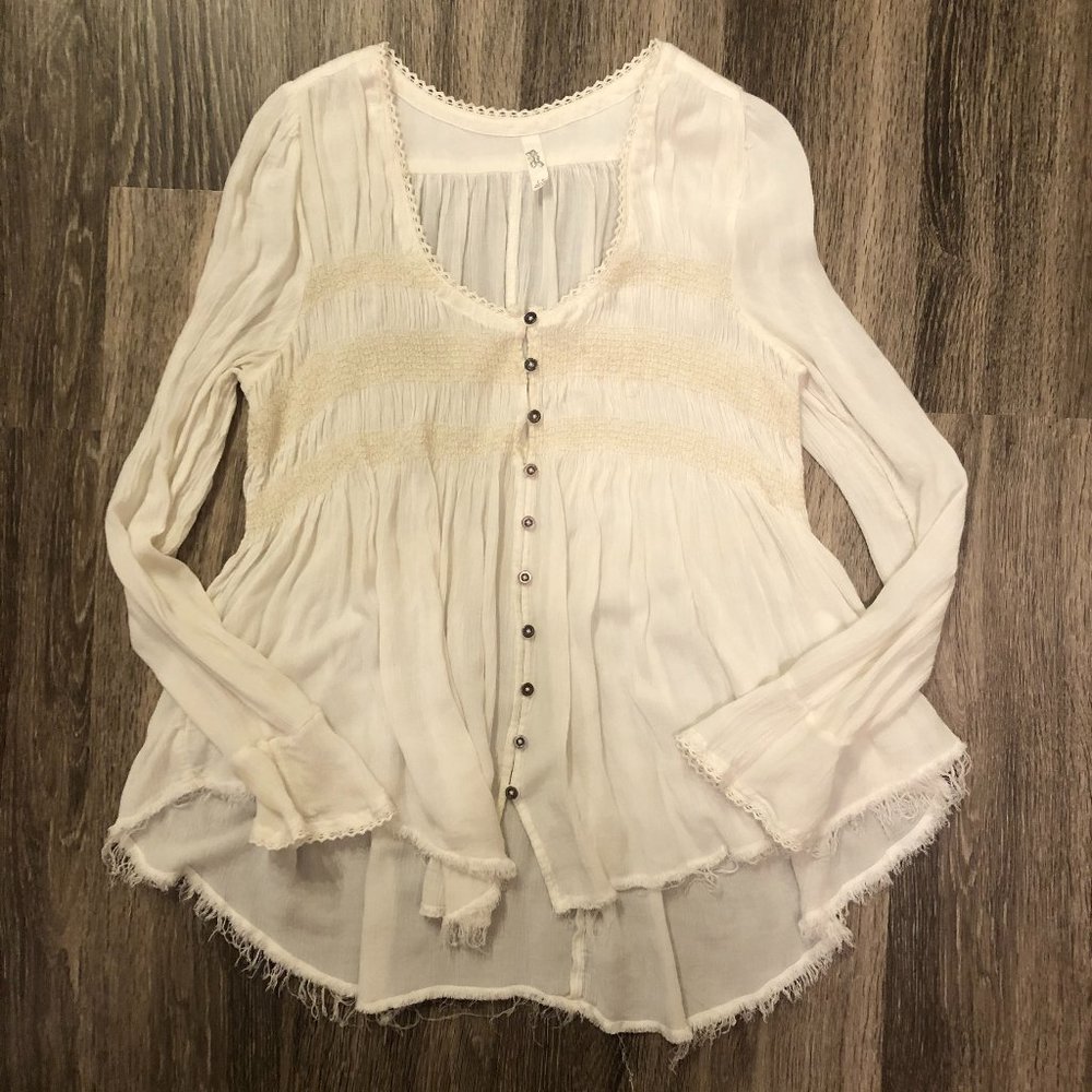Free People 'Blue Bird' Blouse - Size S